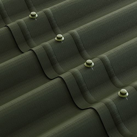 Еврошифер Ондулин 0,95*1,95м зелен. (+20шт гвоздей)