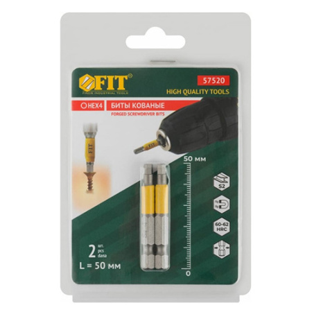 Бита NEX4 шестигранник 50мм FIT (2 шт) 57520
