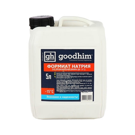 Противоморозная добавка-Формиат натрия 10л. Goodhim ФН-25%
