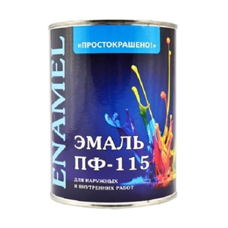 Эмаль ПФ-115 голубая 0,9кг Простокрашено