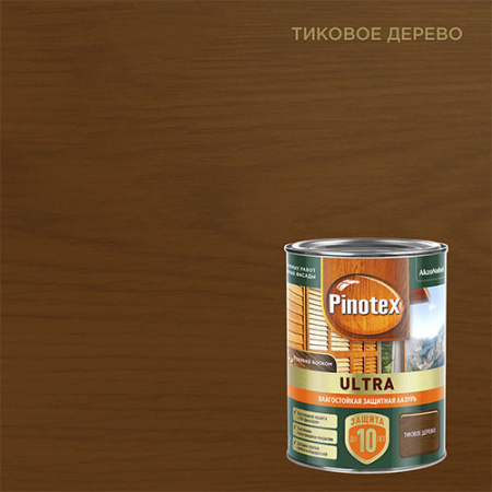 Пинотекс ультра 0,9л. Тиковое дерево