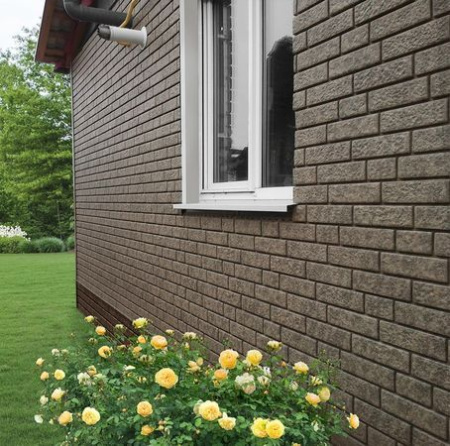 Фасадная панель Стоун-Хаус Камень жженый (3,025*0,225*0,015м) 2-ой замок Ю-Пласт