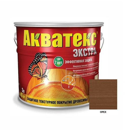 Акватекс экстра 3л. Орех