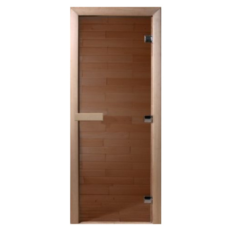 Дверь стекло 70х190 8мм  Тёплый день DOORWOOD