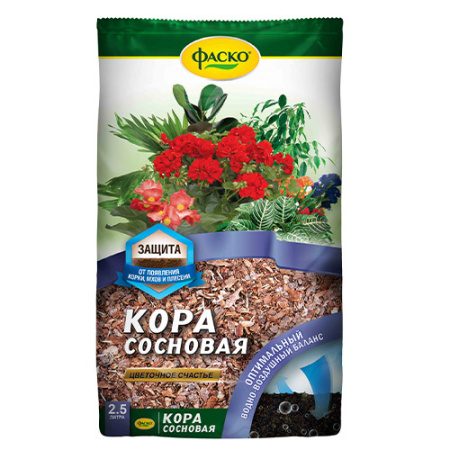 Кора сосновая Цветочное счастье 2,5л Фаско