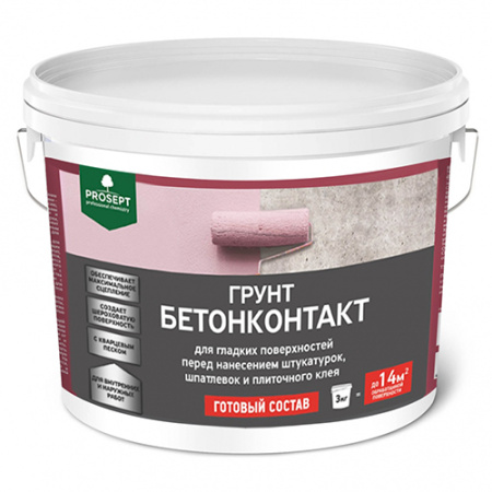 Грунт бетон--контакт  12кг PROSEPT