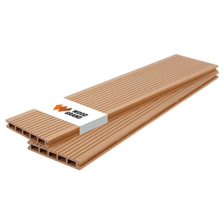 Доска террасная 4,0х0,140х0,020м Вельвет орех WOOD GRAND