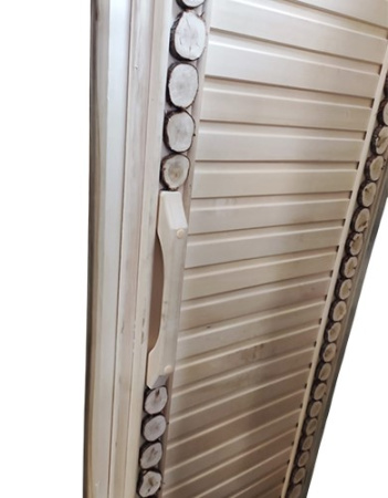 Дверь банная RITSA липа+можжевел глухая 1,9(с петлями,ручка