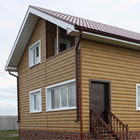Сайдинг BLOCKHOUSE ВН-2 золотистый (3,10*0,32*0,037м) (А-П)