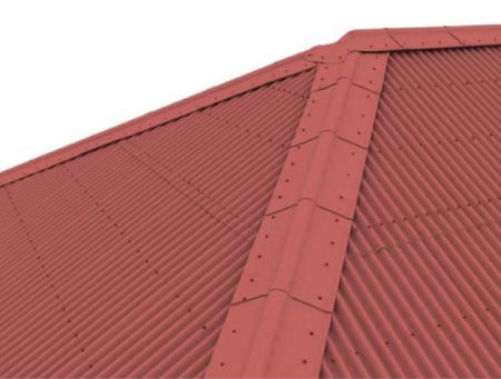 Ондулин Конек 1м*0,42м красный
