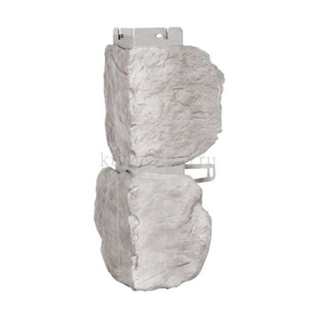 Угол наружный цокол. Бутовый камень скандинавский (0,44х0,18*0,043м) Альта-Профиль