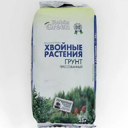 Земля Почвогрунт д/хвойных растений 25л Robin Green