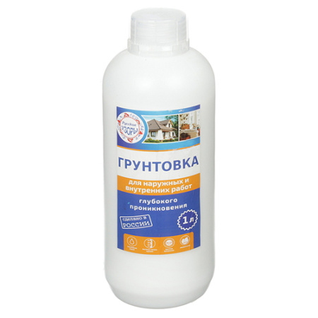 Грунтовка акрил глуб.проник. 1л Русские узоры 