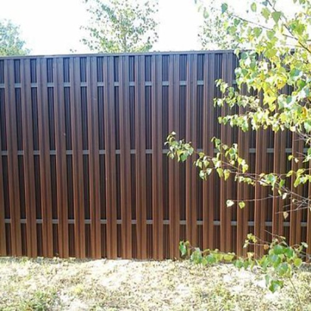 Штакетник фигурный П коричн. 1,8м (RAL-8017) т.0,4мм