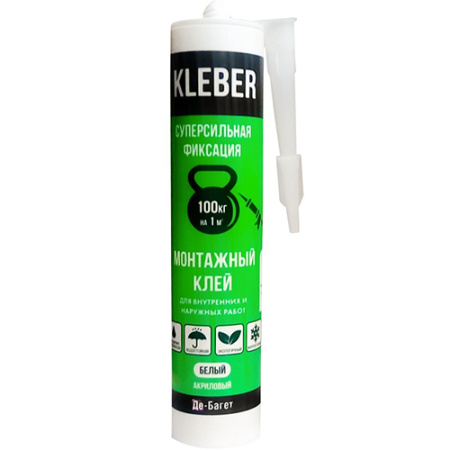 Клей монтажный акрил. KLEBER 300мл.