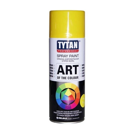 Краска-Аэрозоль желтая 400мл TYTAN RAL 1018